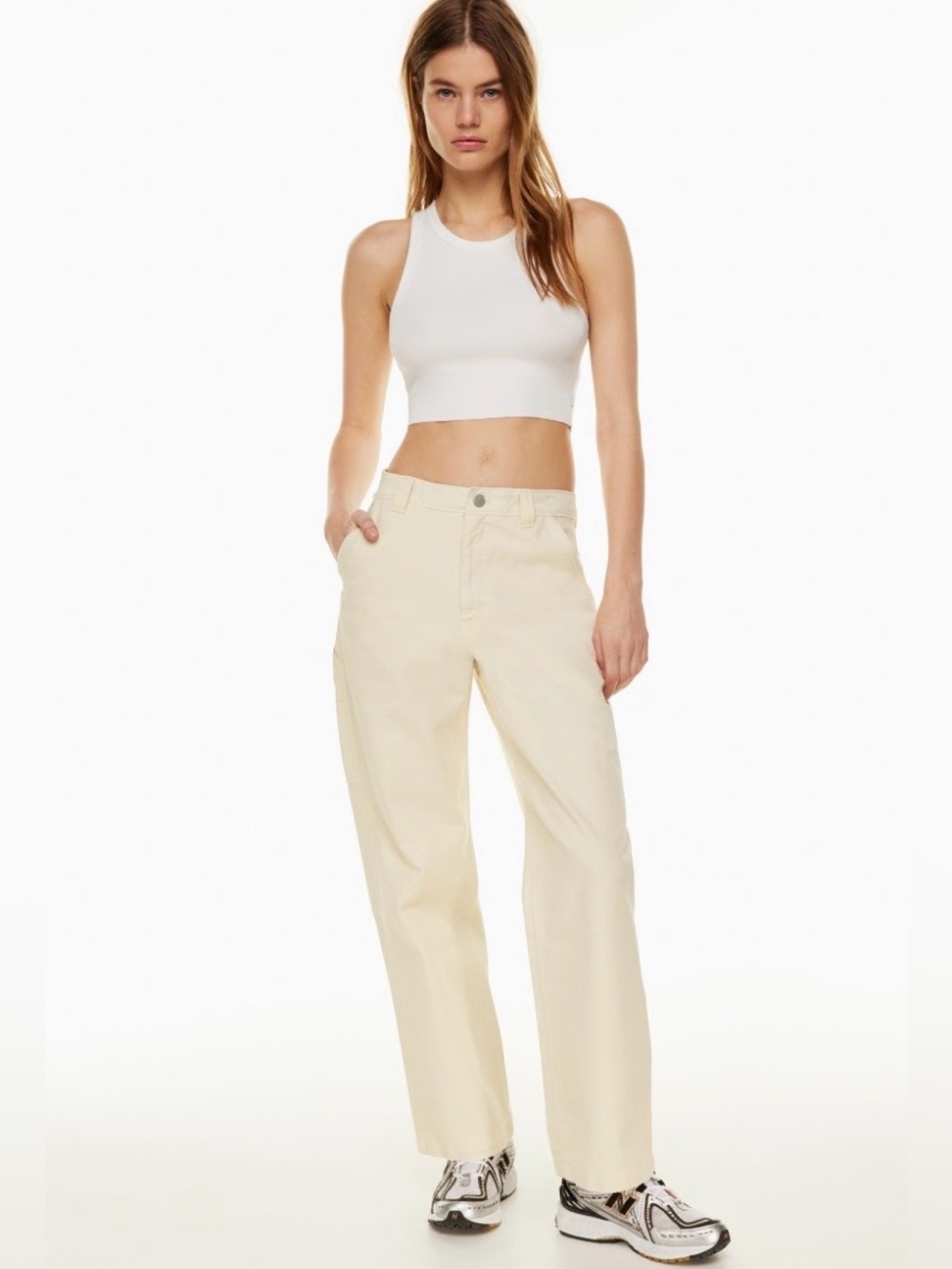 Aritzia TNA jeans - Greenwich pant in Cream